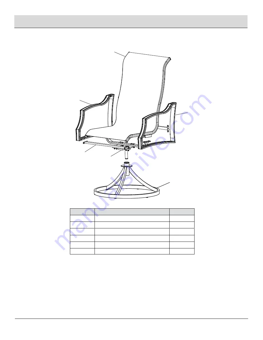 HAMPTON BAY Statesville Swivel Dining Chair FCS70357CS-2PK Use And Care Manual Download Page 4