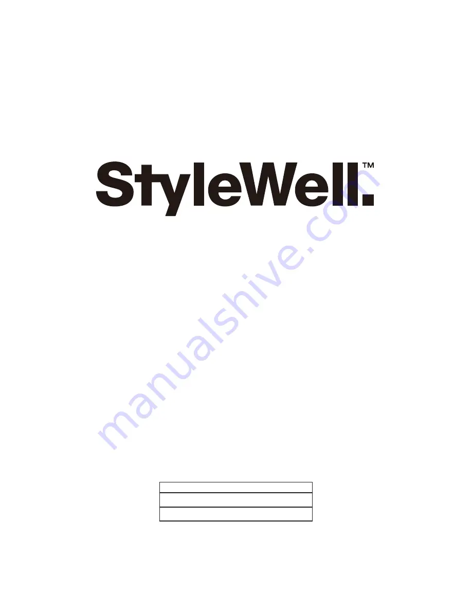 HAMPTON BAY StyleWell FRS60745-ST-1 Use And Care Manual Download Page 7