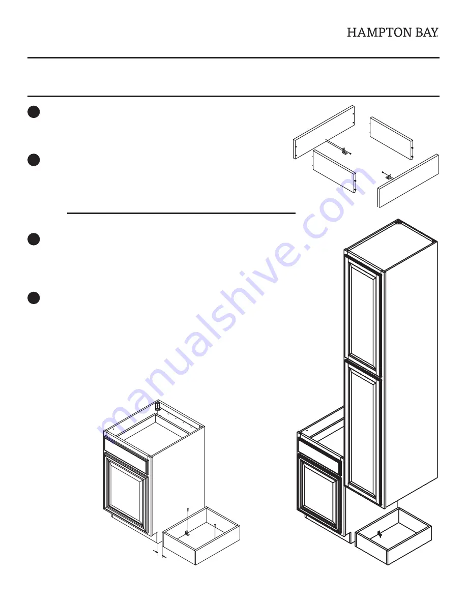 HAMPTON BAY U180733 Assembly/Installation Instructions Download Page 1