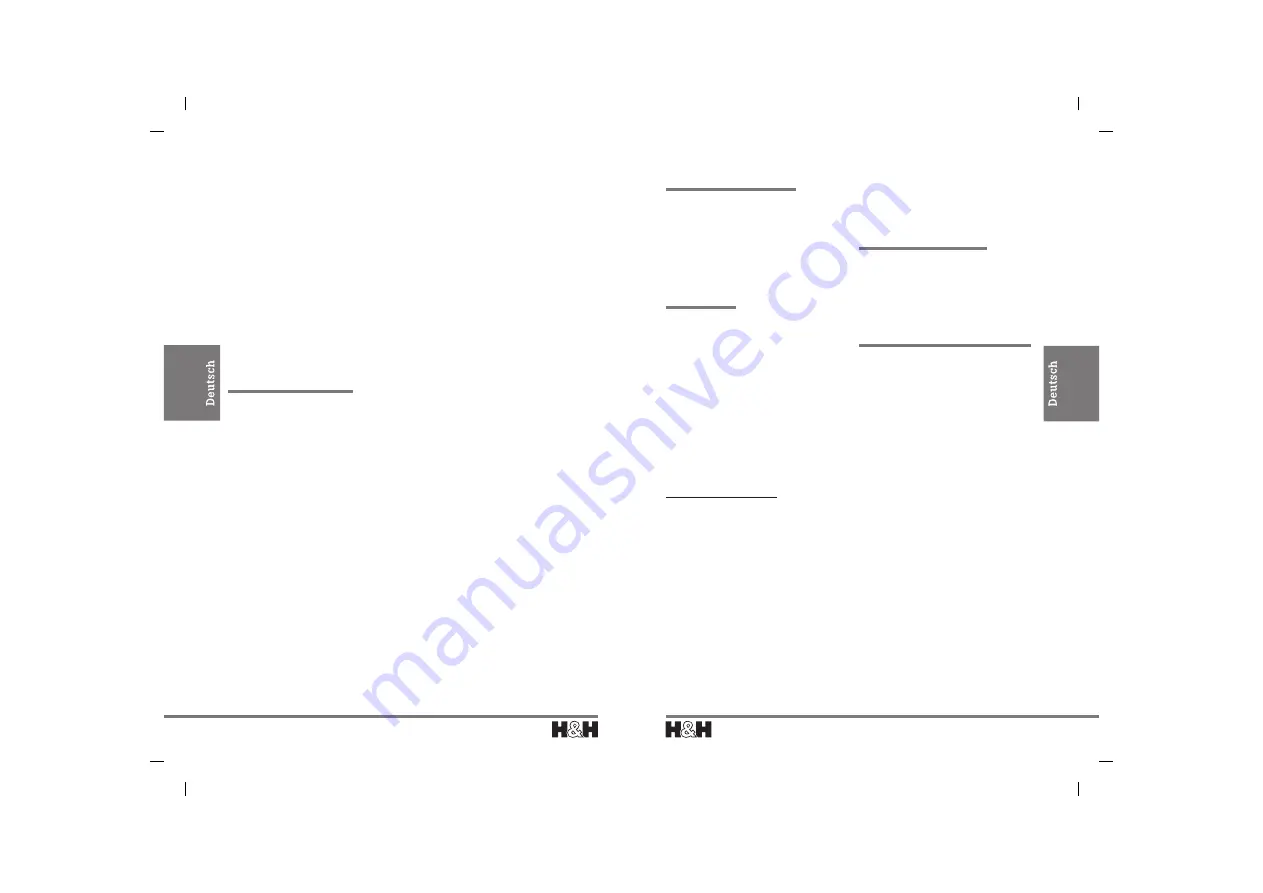 H&H BL 404 GS N Operating Instructions Manual Download Page 3