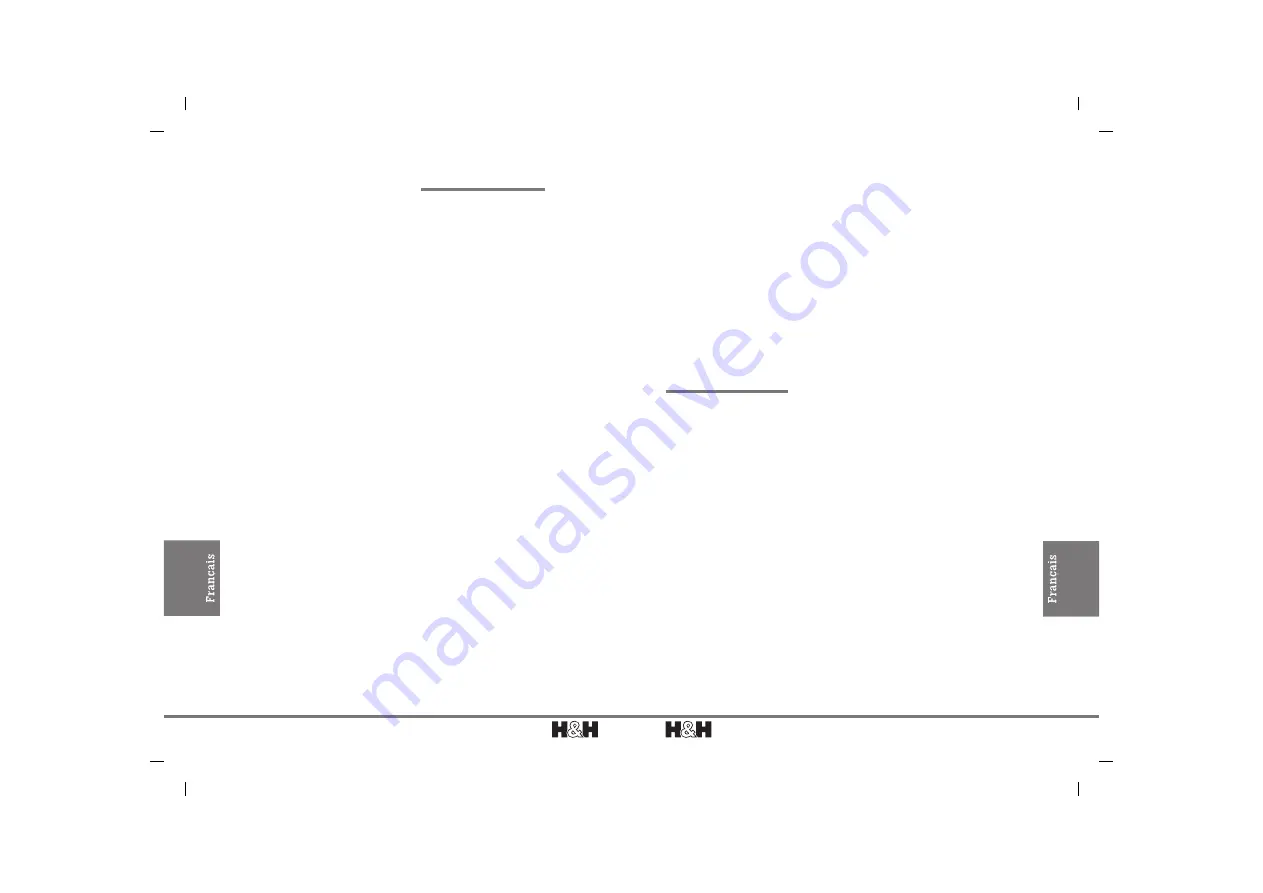 H&H BL 404 GS N Operating Instructions Manual Download Page 7