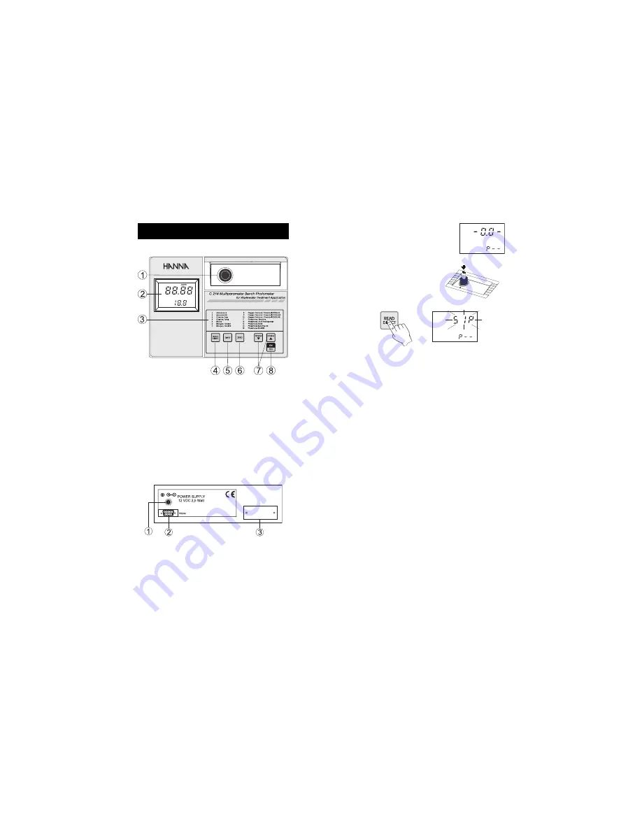 Hanna Instruments C 214 Instruction Manual Download Page 8