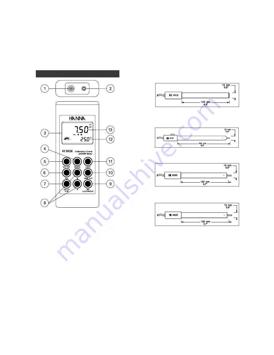 Hanna Instruments HI 9026 Instruction Manual Download Page 4