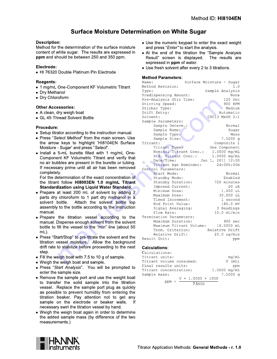 Hanna Instruments HI 903 Скачать руководство пользователя страница 175