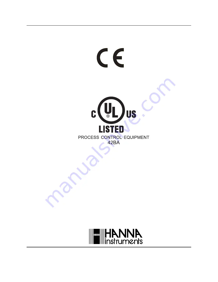 Hanna Instruments PCA 300 Series Instruction Manual Download Page 60