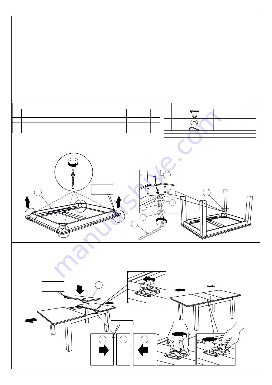 Hanover HDR006-7WD-WG Assembly Instructions Download Page 2