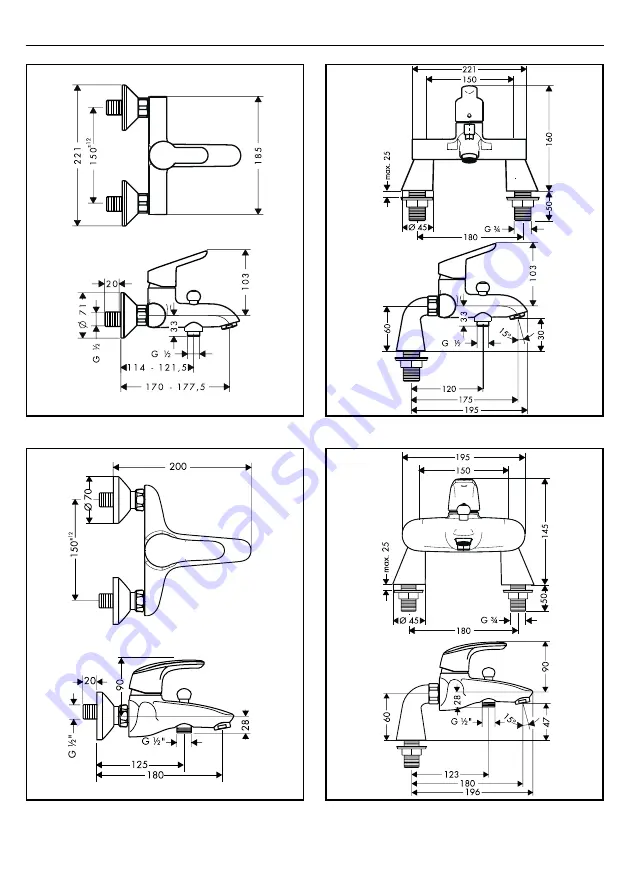 Hans Grohe Avista 31756000 Installation Instructions Manual Download Page 7