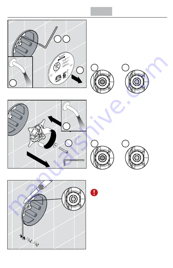 Hans Grohe Axor 042200 Series Installation Instructions / Warranty Download Page 4