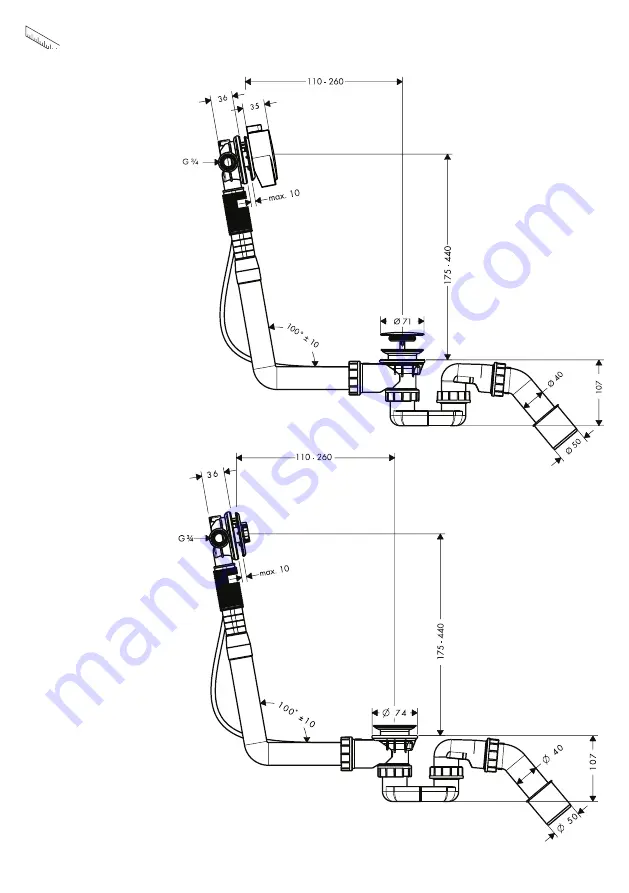 Hans Grohe AXOR 58307 Series Скачать руководство пользователя страница 34