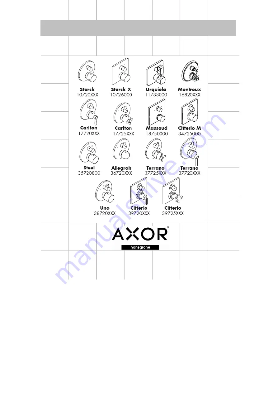 Hans Grohe AXOR Allegroh 36720 Series Скачать руководство пользователя страница 1