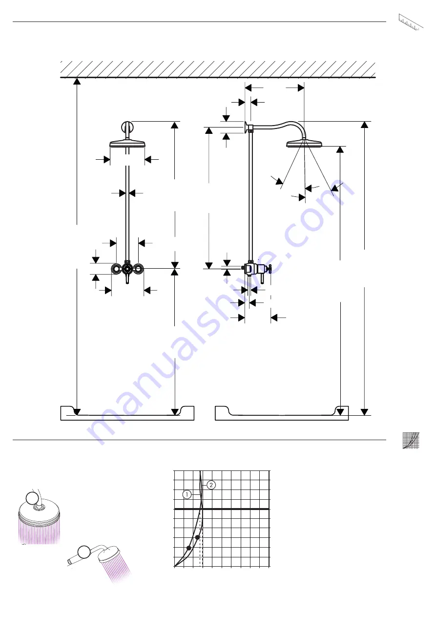 Hans Grohe AXOR Carlton Showerpipe EcoSmart 17671000 Instructions For Use/Assembly Instructions Download Page 38