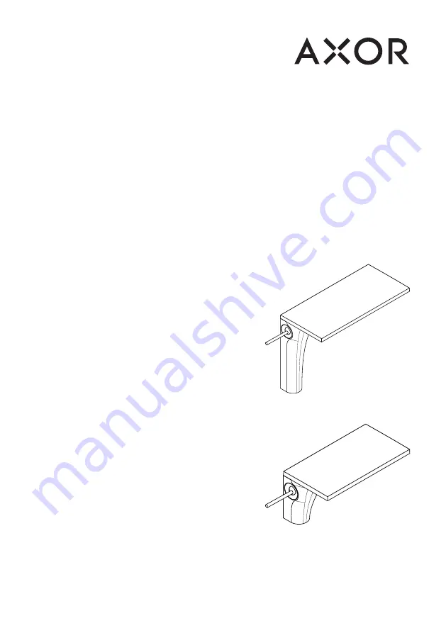 Hans Grohe AXOR Massaud 18011009 Instructions For Use/Assembly Instructions Download Page 1