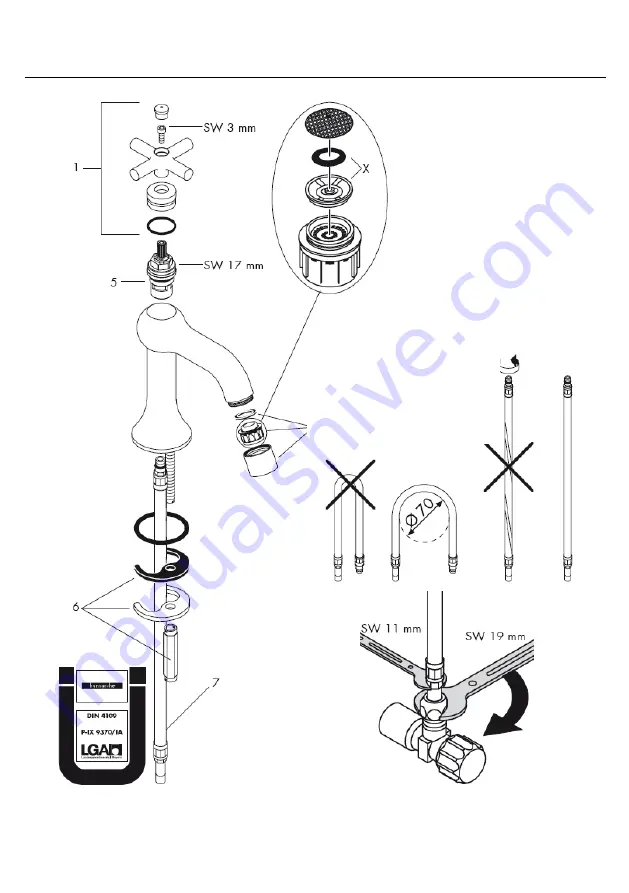 Hans Grohe AXOR Montreux 16530 Series Скачать руководство пользователя страница 9