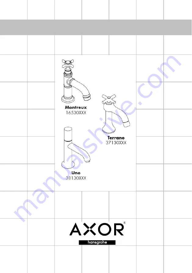 Hans Grohe AXOR Montreux 16530 Series Assembly Instructions Manual Download Page 37