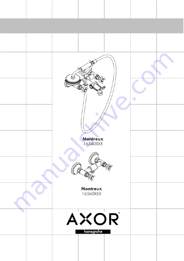 Hans Grohe Axor Montreux 16540 Series Assembly Instructions Manual Download Page 1