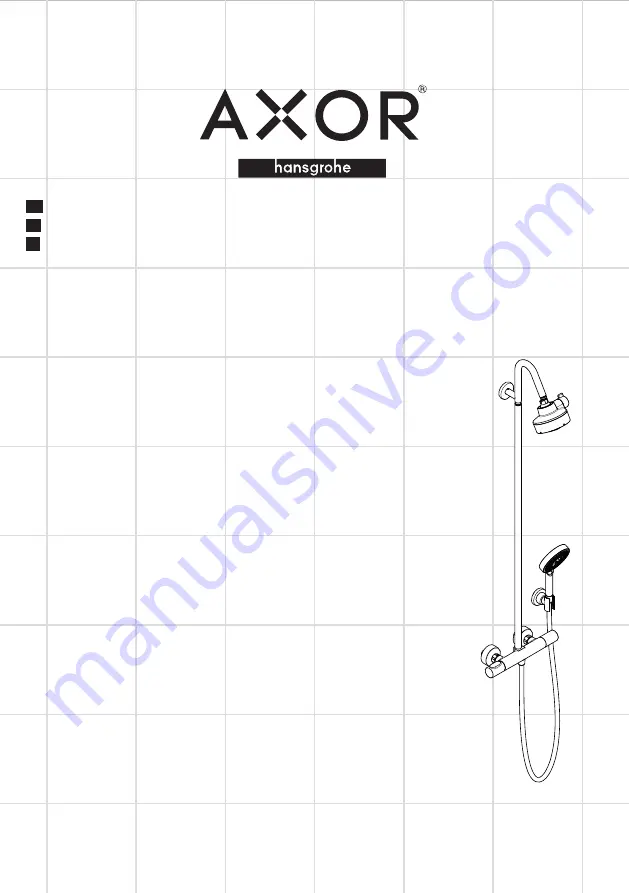 Hans Grohe Axor Showerpipe Citterio M
34640 1 Series Скачать руководство пользователя страница 1