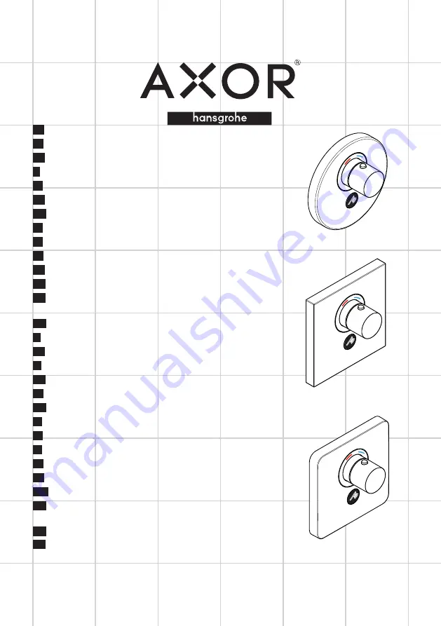 Hans Grohe Axor ShowerSelect Round 36726000 Instructions For Use/Assembly Instructions Download Page 1