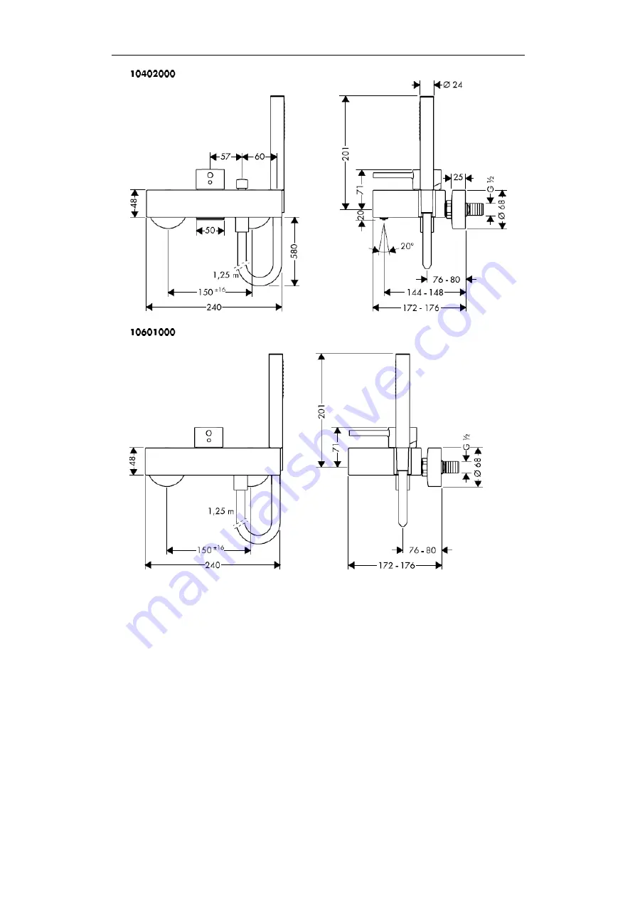 Hans Grohe AXOR Starck
10402000 Скачать руководство пользователя страница 10