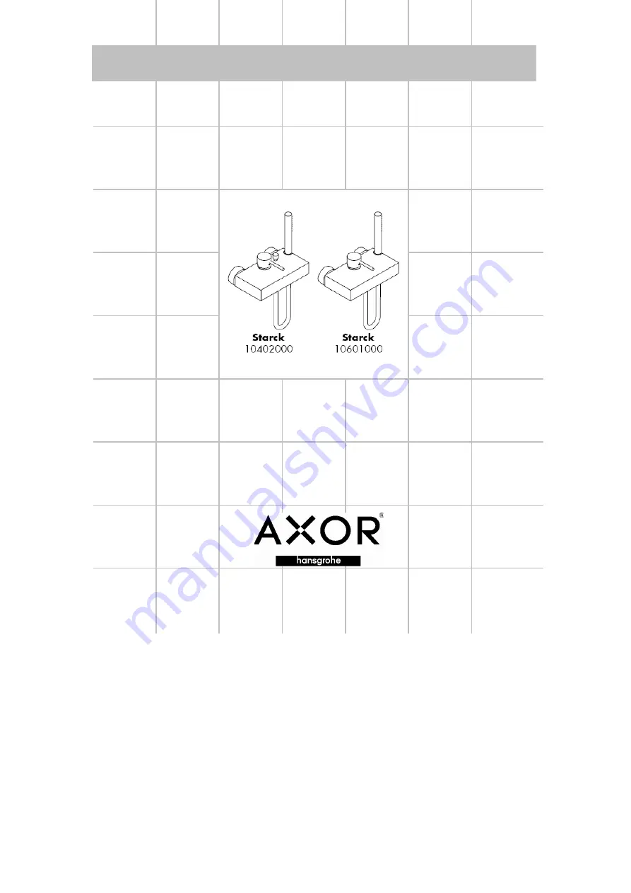 Hans Grohe AXOR Starck
10402000 Скачать руководство пользователя страница 73