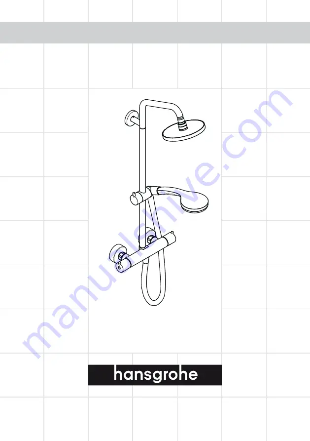 Hans Grohe Croma Showerpipe 27159000 Скачать руководство пользователя страница 1