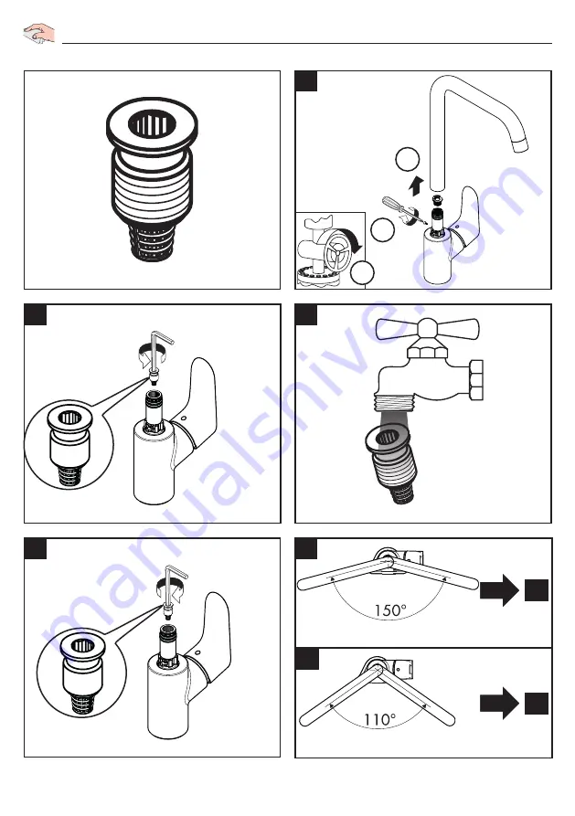 Hans Grohe Focus Eco 31821000 Instructions For Use Manual Download Page 44