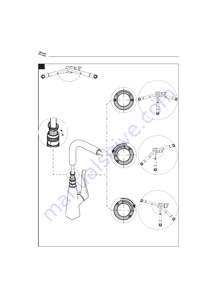 Hans Grohe Metris M71 320 2 jet 73801 Series Instructions For Use/Assembly Instructions Download Page 4