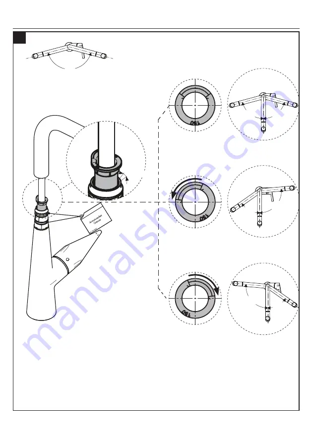 Hans Grohe Metris Select 1-Spray 14884 Series Installation/User Instructions/Warranty Download Page 7