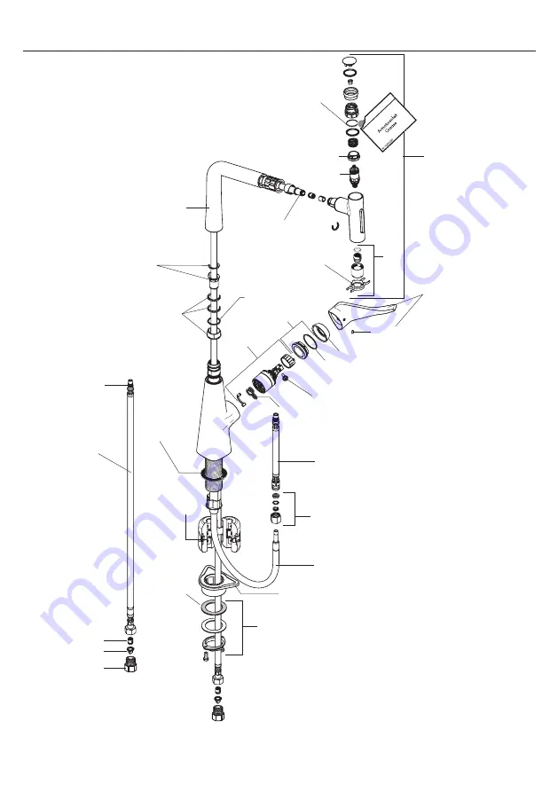 Hans Grohe Metris Select 1-Spray 14884 Series Installation/User Instructions/Warranty Download Page 14