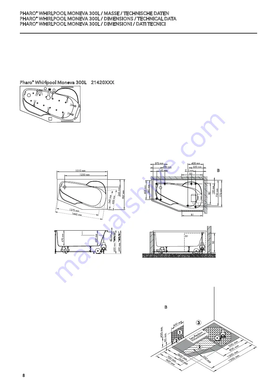 Hans Grohe Pharo 300 Series Installation Instructions Manual Download Page 8