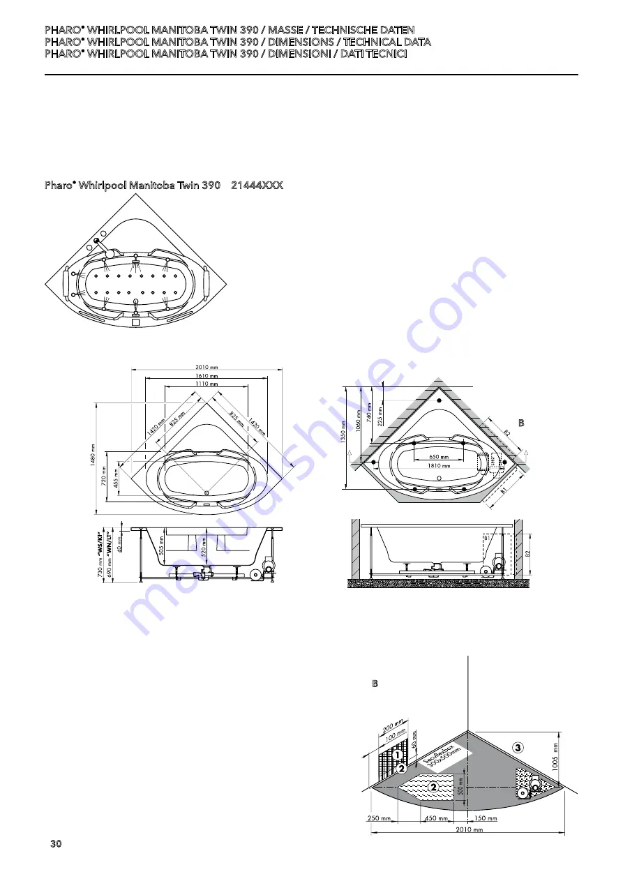 Hans Grohe Pharo 300 Series Installation Instructions Manual Download Page 30