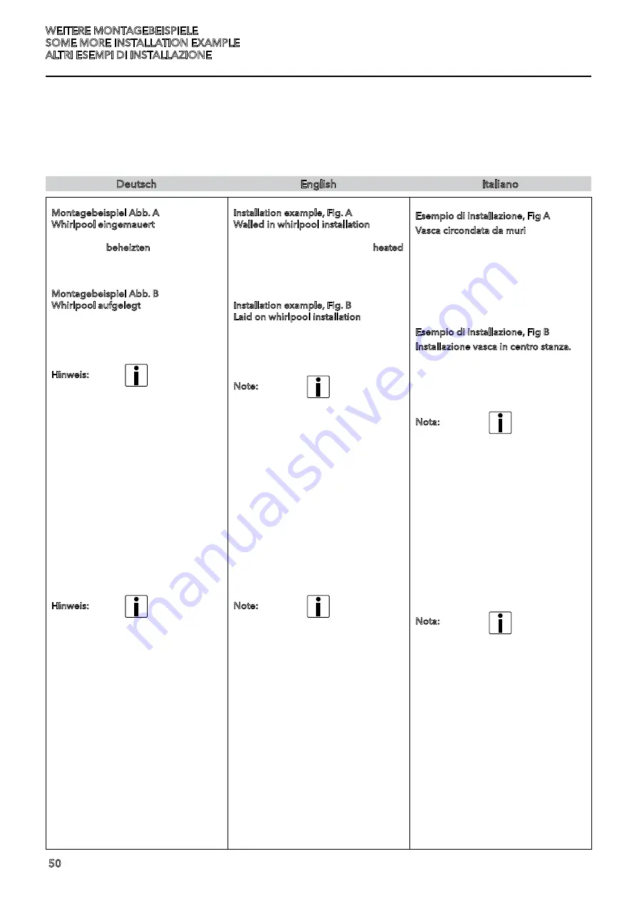 Hans Grohe Pharo 300 Series Installation Instructions Manual Download Page 50