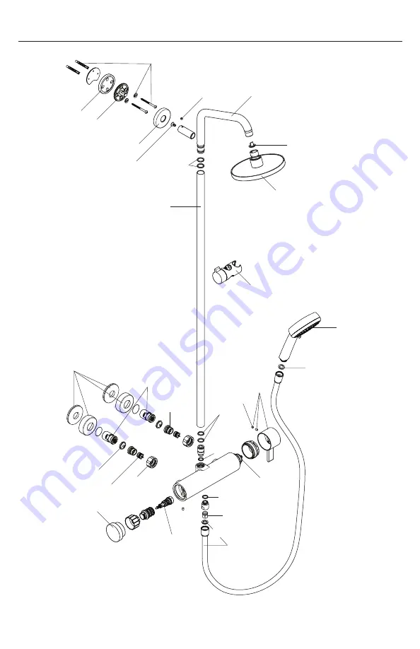 Hans Grohe Pressure Balance Showerpipe 04530 Series Installation/User Instructions/Warranty Download Page 19