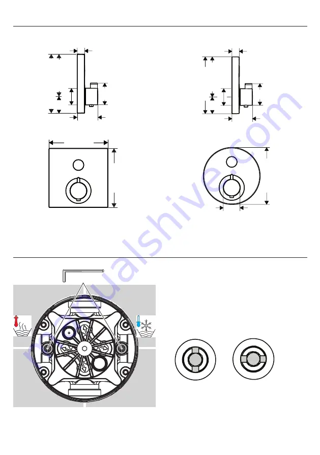 Hans Grohe ShowerSelect 15744 1 Series Installation/User Instructions/Warranty Download Page 4