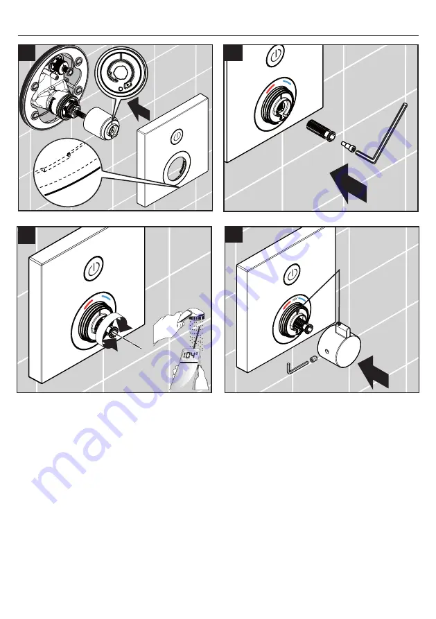 Hans Grohe ShowerSelect 15744 1 Series Installation/User Instructions/Warranty Download Page 20