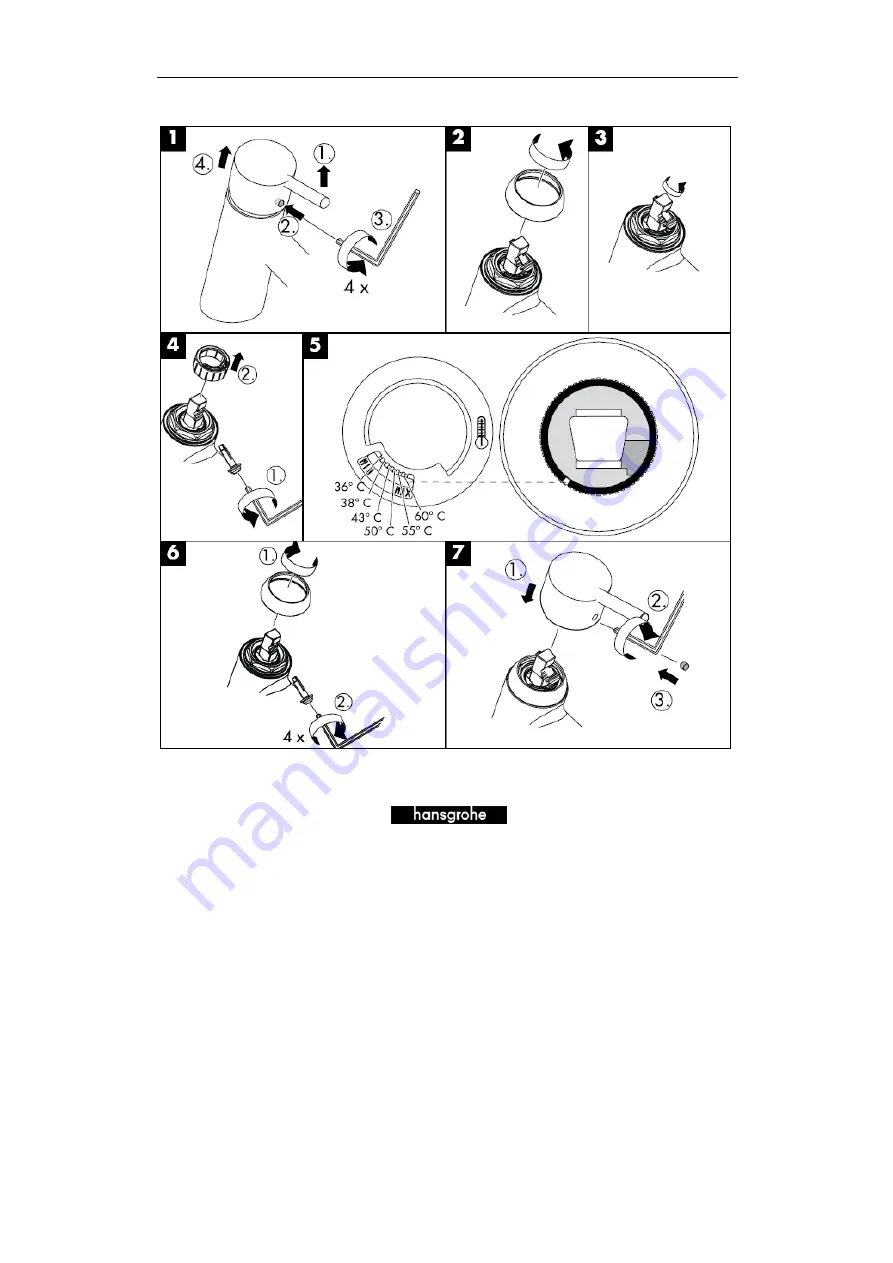 Hans Grohe Talis S 32070000 Assembly Instructions Manual Download Page 23