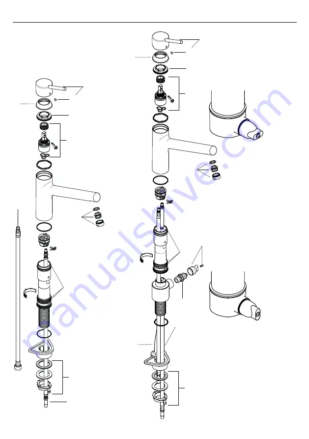 Hans Grohe Talis S 32851 Series Скачать руководство пользователя страница 4