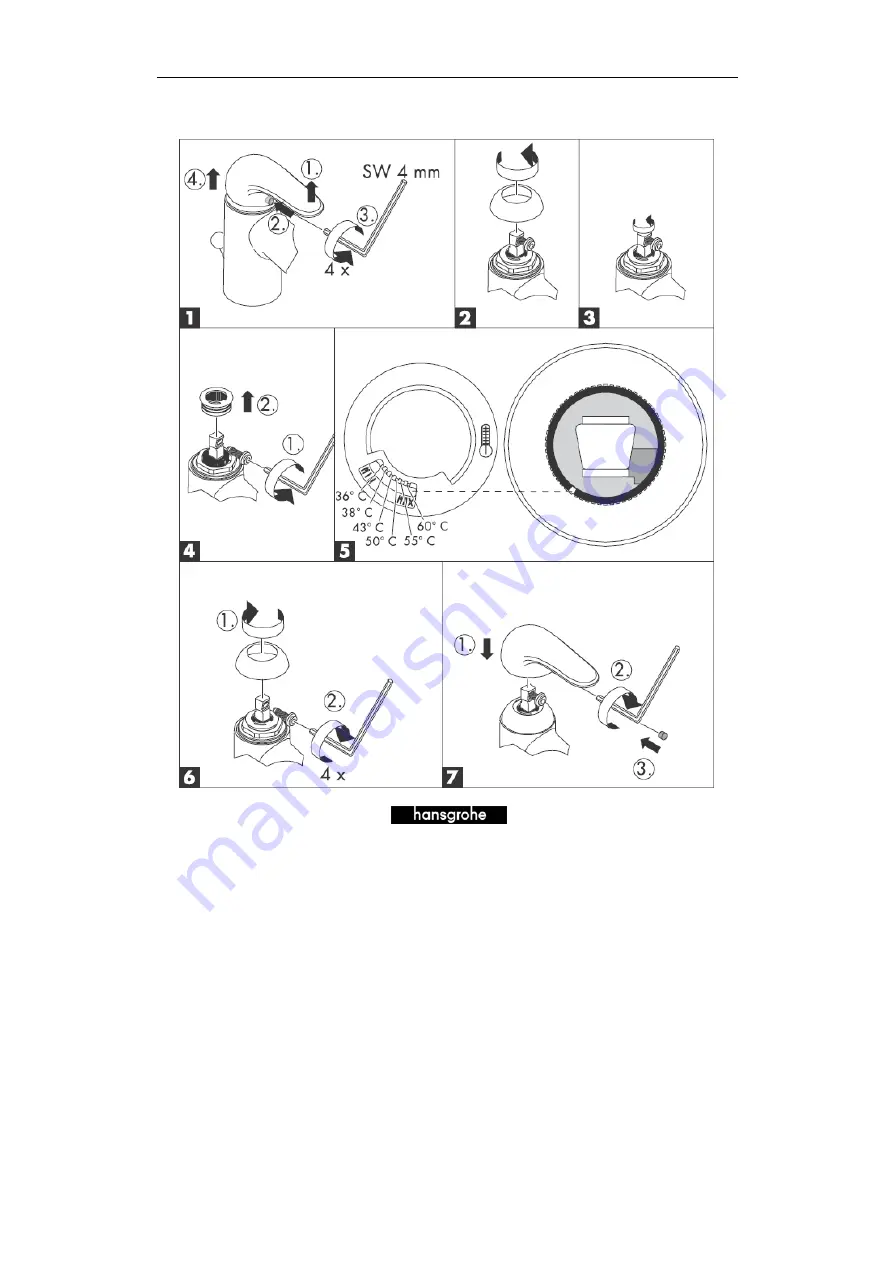 Hans Grohe Talis'C 33143000 Assembly Instructions Manual Download Page 13