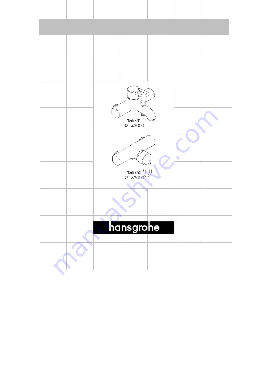 Hans Grohe Talis'C 33143000 Assembly Instructions Manual Download Page 50