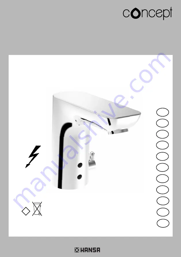 Hansa Concept 766911000039 Mounting And Operating Instructions Download Page 1