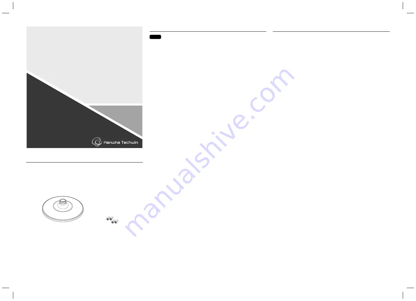 Hanwha Techwin SBP-329HM Manual Download Page 1