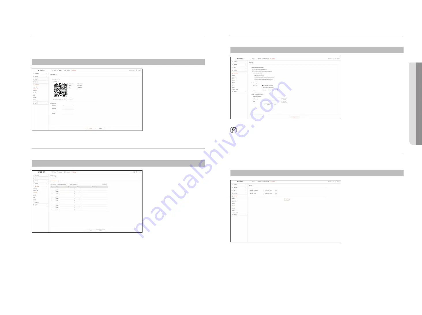 Hanwha Techwin WISENET QRN-830S Скачать руководство пользователя страница 115