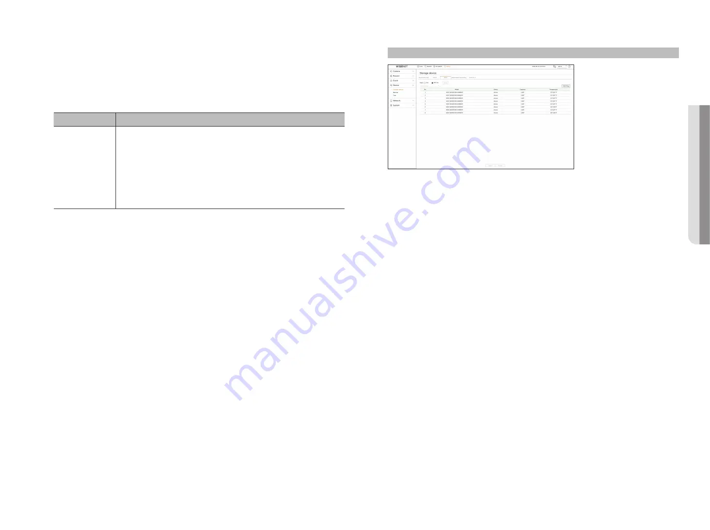 Hanwha Techwin Wisenet XRN-3210B4 Скачать руководство пользователя страница 59