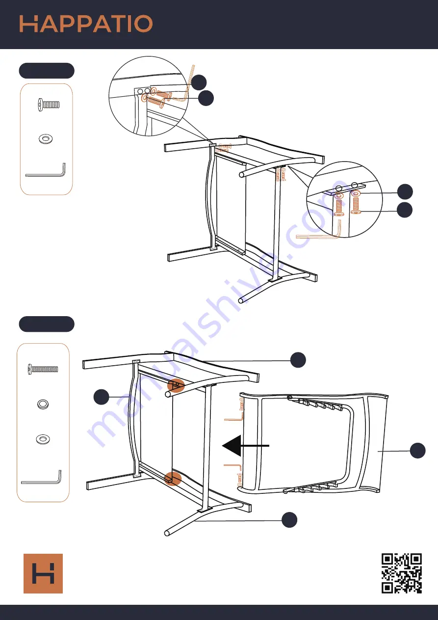 HAPPATIO Patio Lounge Chairs Owner'S Manual Download Page 7