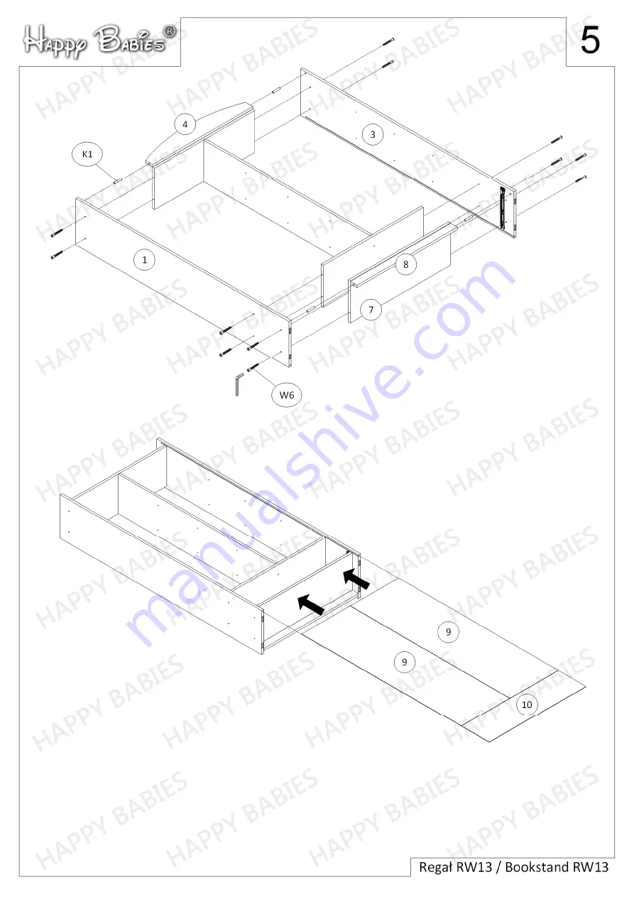 Happy Babies HAPPY RW13 Assembly Instructions Manual Download Page 5