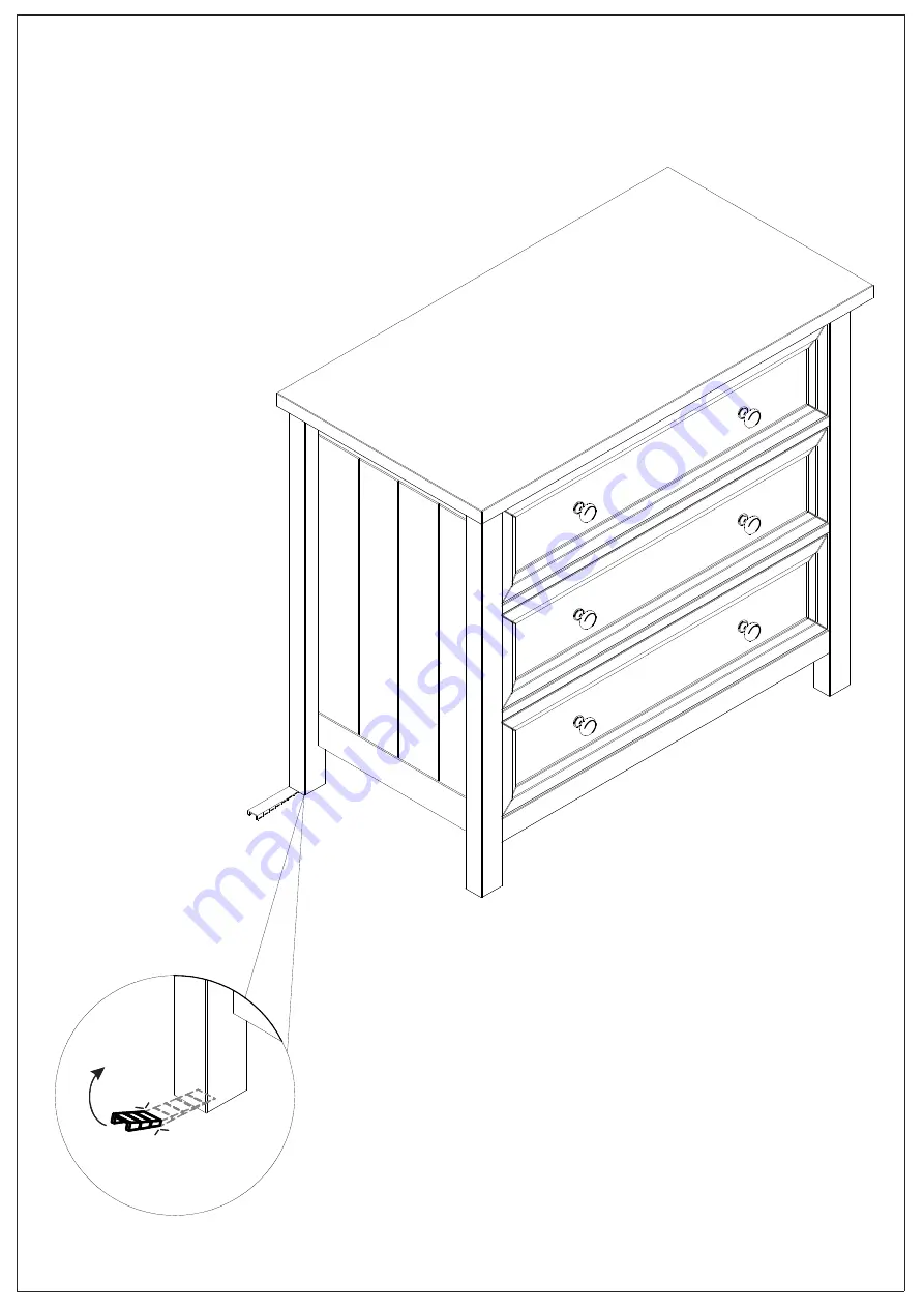 Happybeds Maine 3 Drawer Chest Assembly Instructions Manual Download Page 12