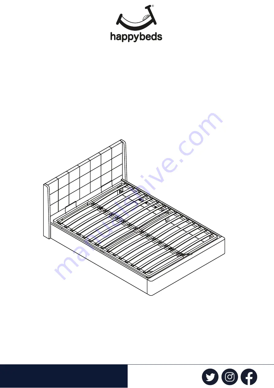 Happybeds Percy Ottoman Bed Скачать руководство пользователя страница 1