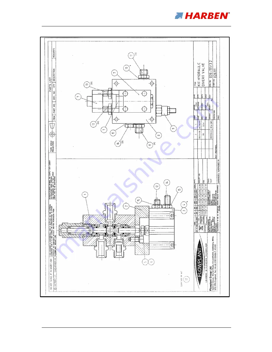 HARBEN 903-1315 Operation & Maintenance Manual Download Page 56