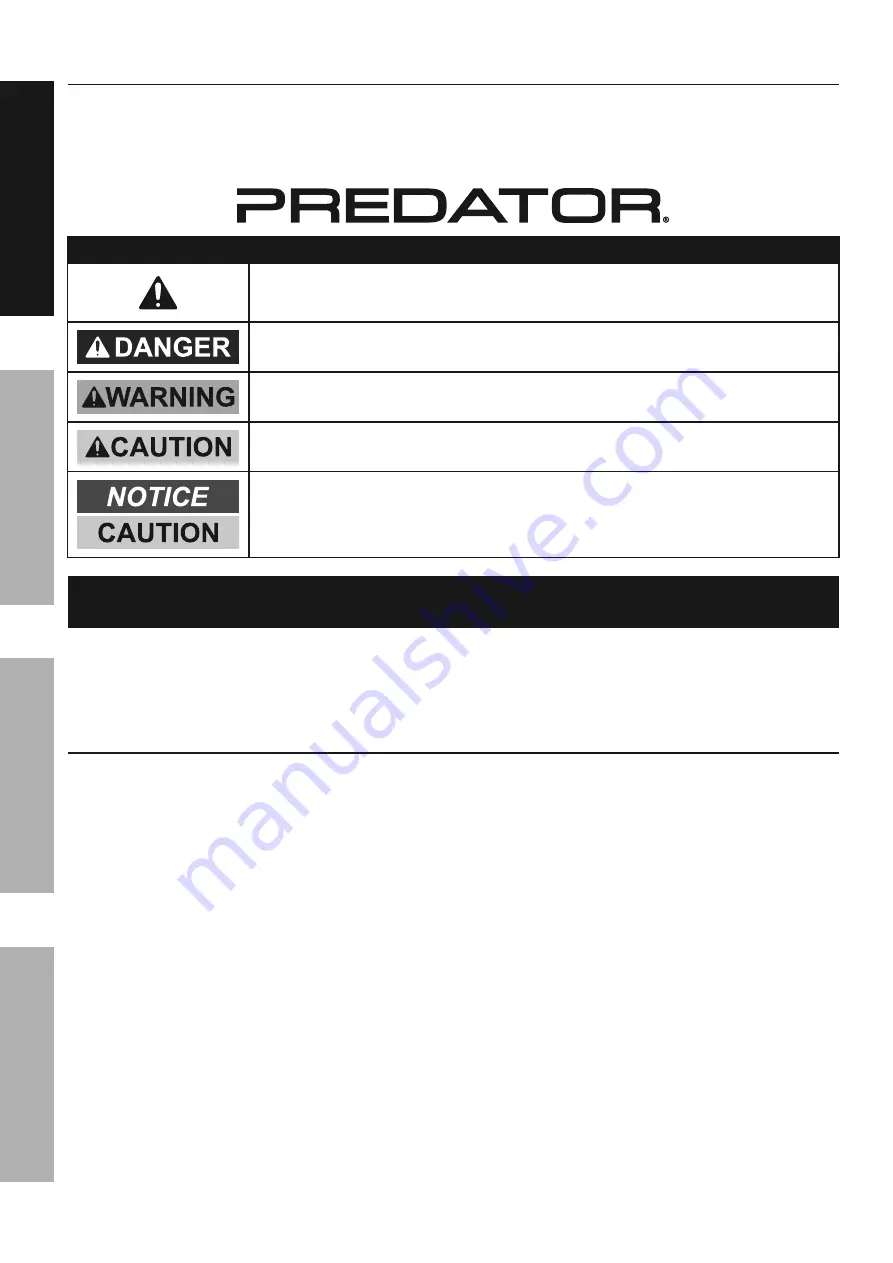 Harbor Freight Tools Predator 63966 User Manual Download Page 2