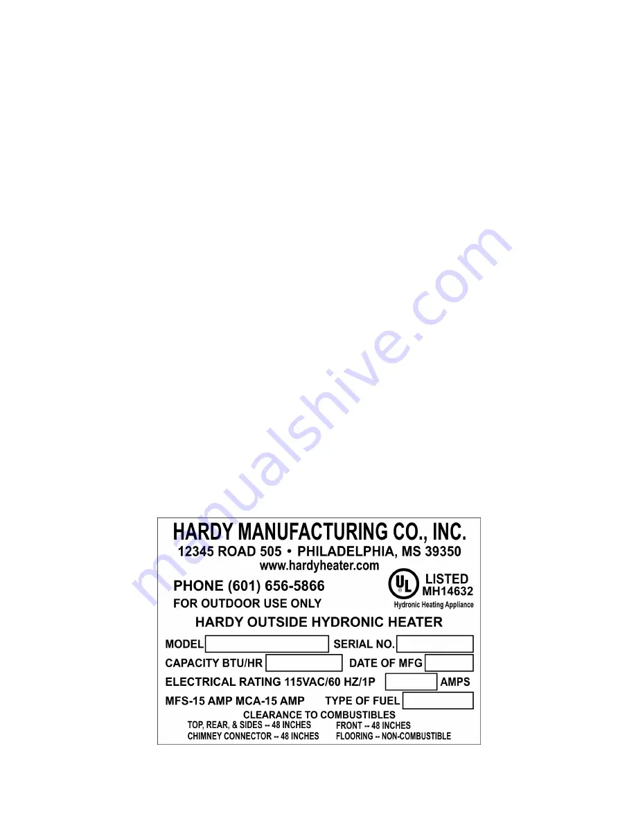 Hardy C3 Installation And Operating Instructions Manual Download Page 5