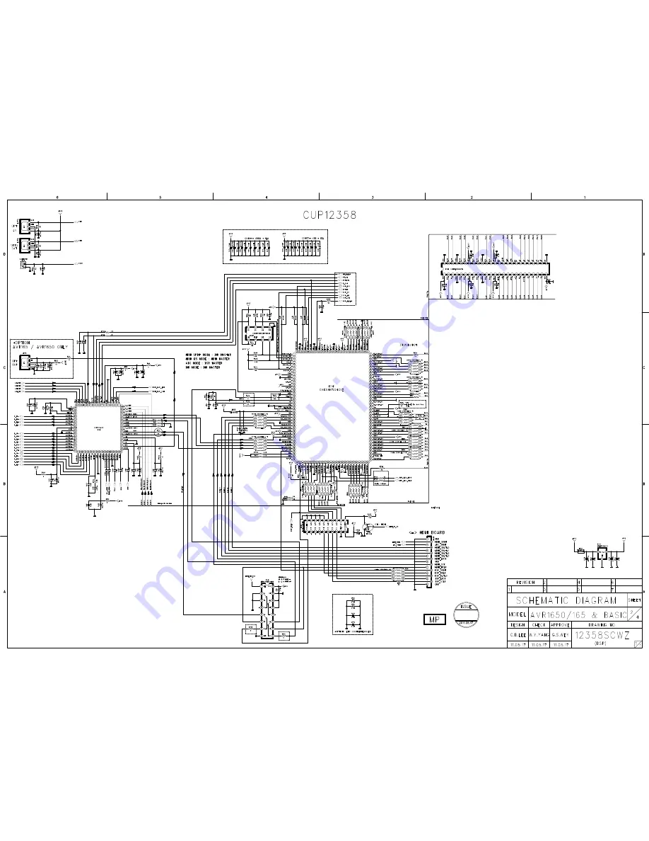 Harman Kardon AVR 1650 Service Manual Download Page 155